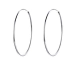 925 Sterling Silver Large Hoop Earrings