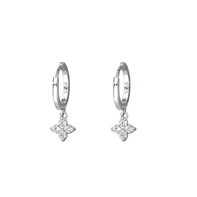 925 Sterling Silver Sweet Floral Earrings