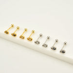 925 Sterling Silver Droplets Stud Earrings