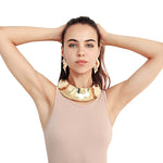 Big Exaggerate Torque Necklace Earrings Set