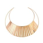 Gold Torques Hollow Out African Necklace