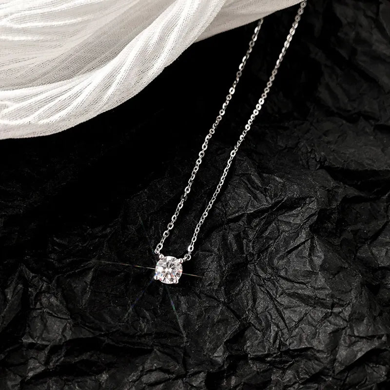 925 Sterling Silver AAA Zircon Necklace