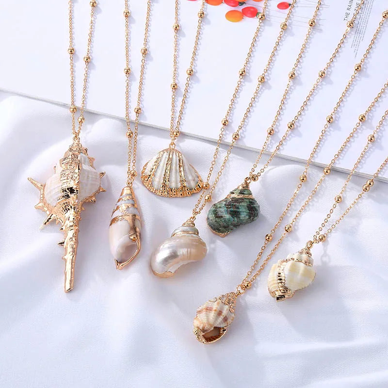 Bohemian Conch Shell Necklace