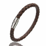 100% Genuine Braided Leather Bracelet