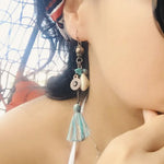 Antique Vintage Bohemian Ethnic Tassel Earrings