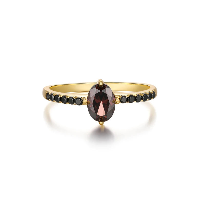 Exquisite Black Crystal Ring