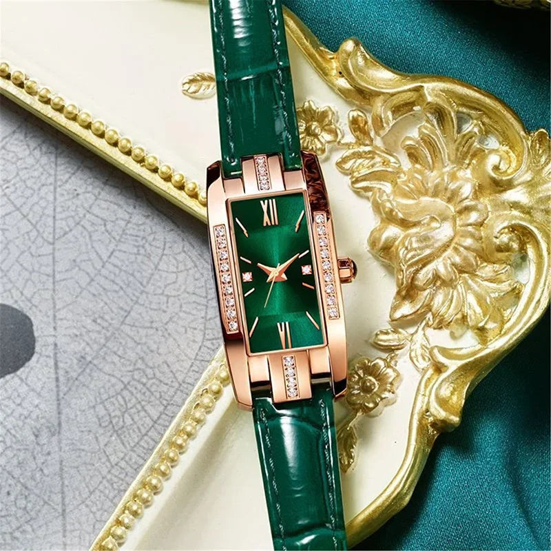 Luxury Square Quartz Wrist Watch