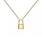 925 Sterling Silver Padlock Pendant Necklace